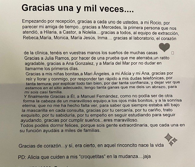 patient letter